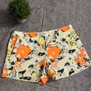 Gap Clean Front Flat Floral Chino Shorts
